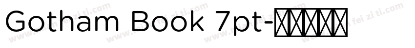 Gotham Book 7pt字体转换